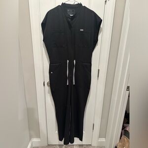 Figs Rafaela Cargo Wideleg ScrubJumpsuit